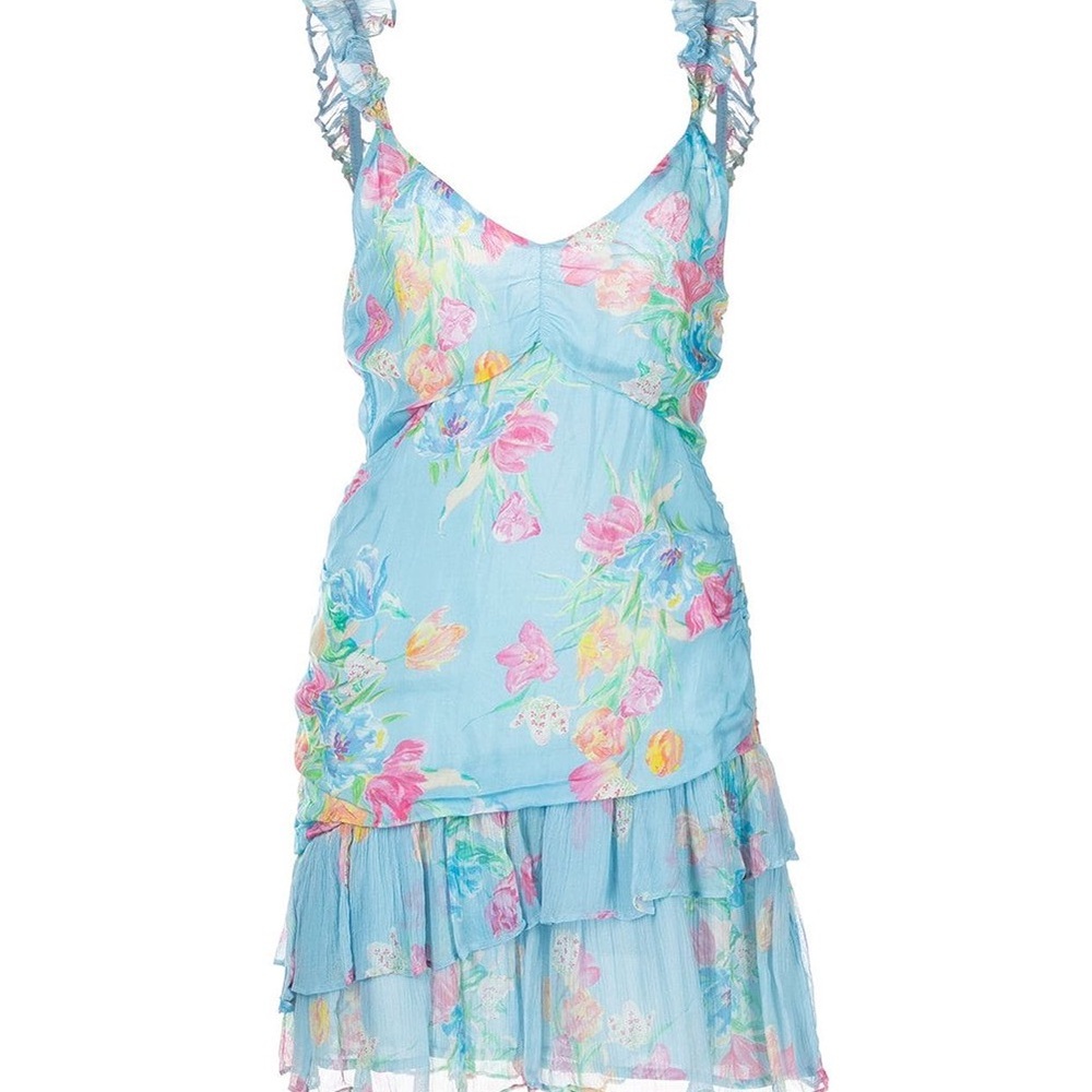 Floral Blue Women's Nightdress